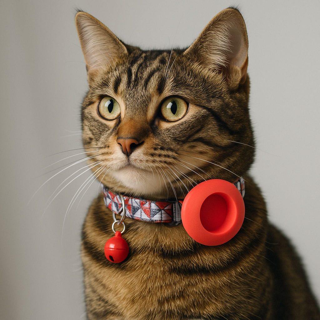 cat harness with airtag holder