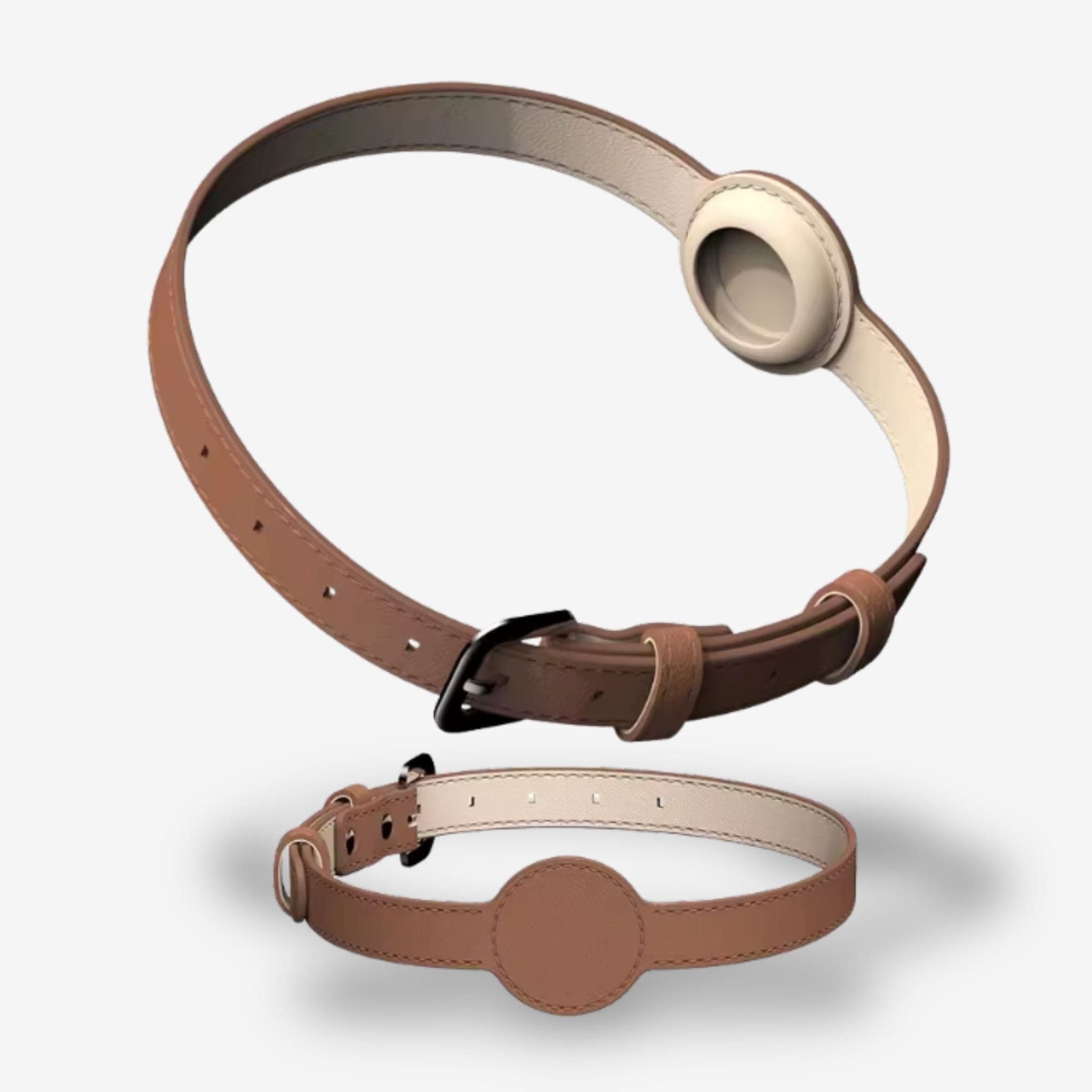 dog collar with airtag holder