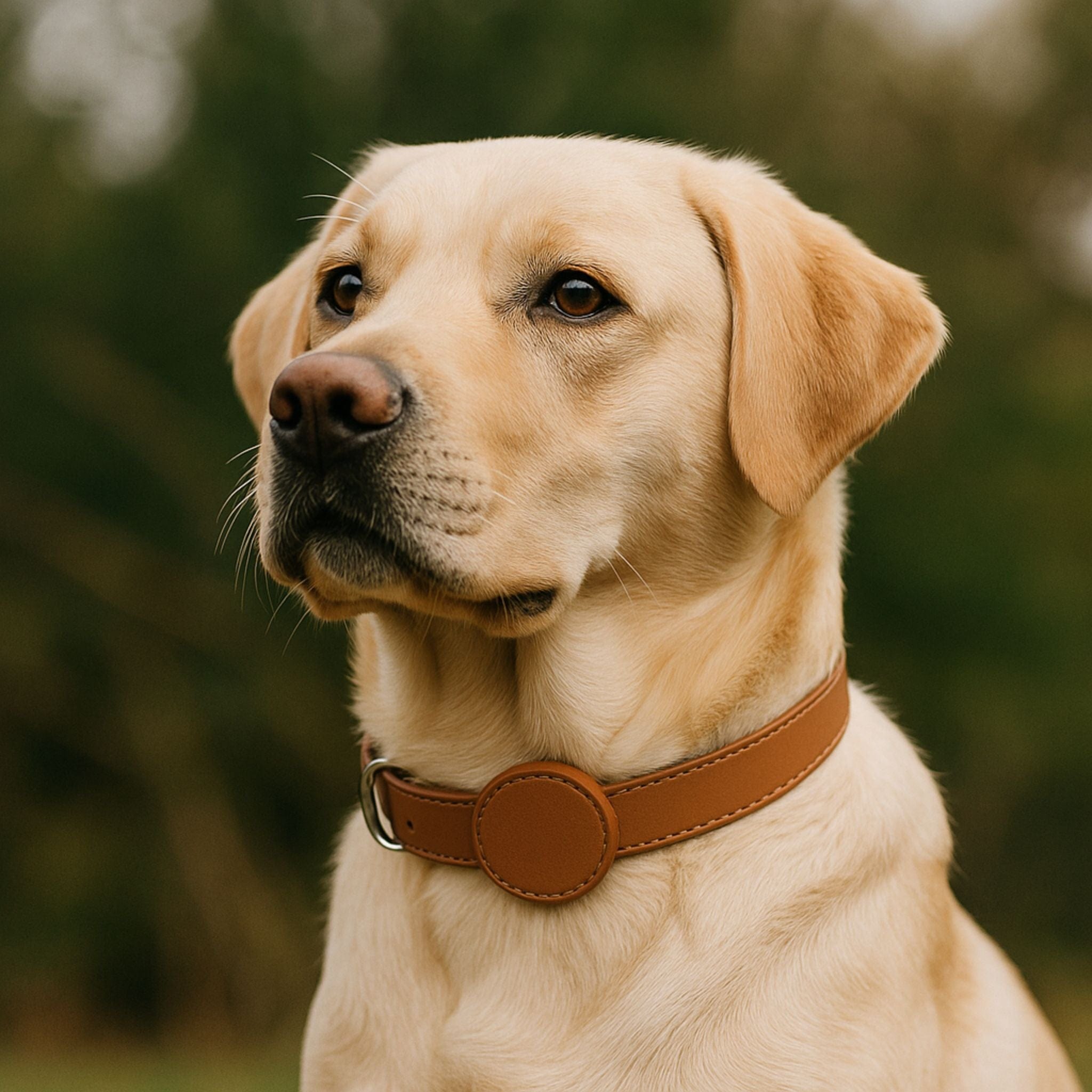 dog collar with airtag holder